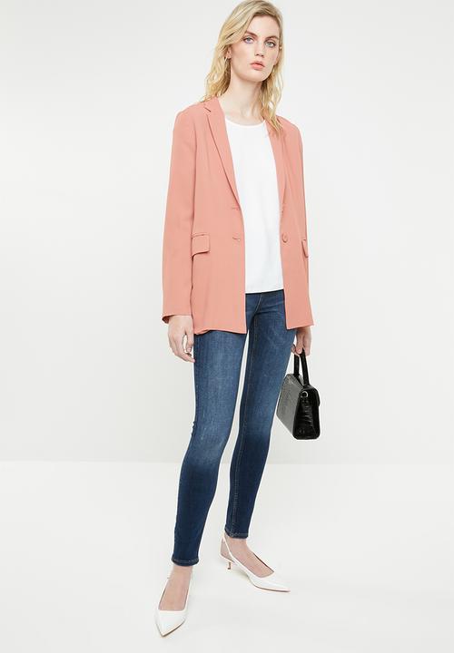 MANGO - High waisted skinny jeans - blue
