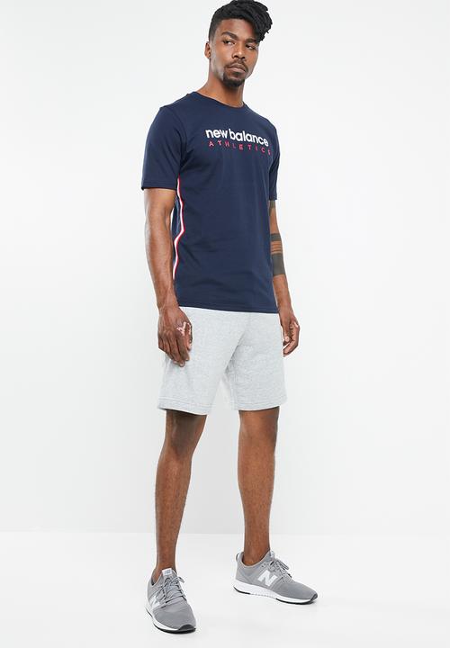 New Balance  - Athletics side stripe tee - multi