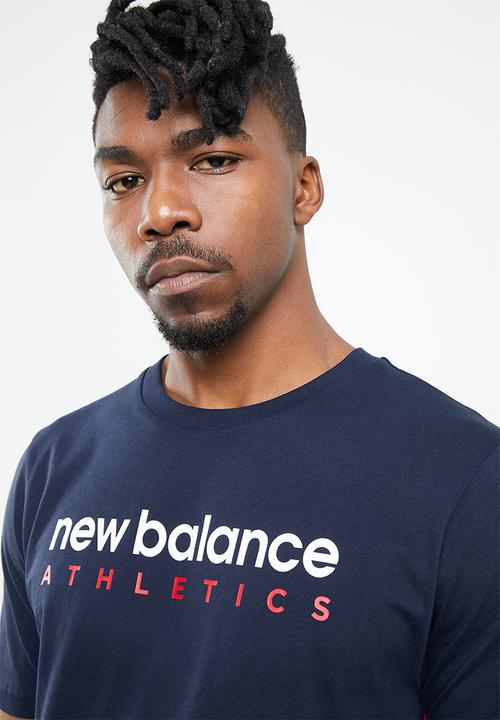 New Balance  - Athletics side stripe tee - multi