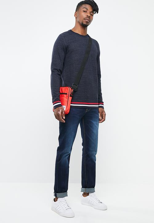 Jack & Jones - Silas knit crew knit - navy