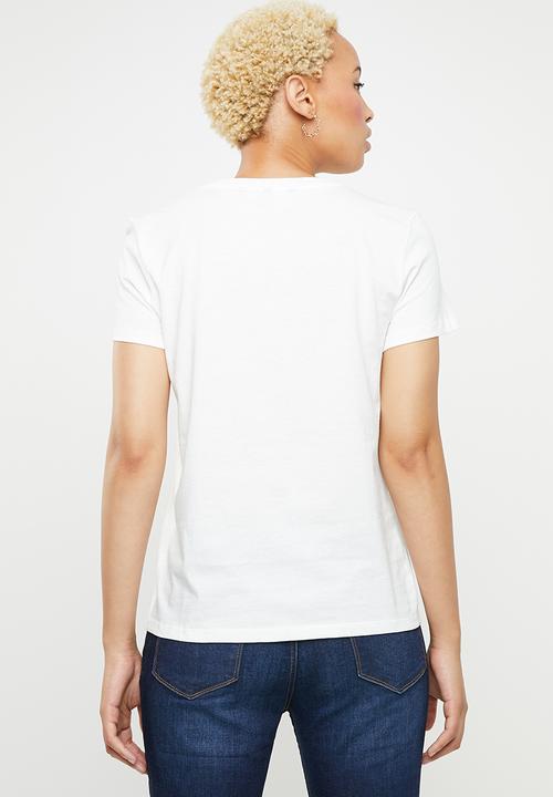 Vero Moda - Fancy short sleeve top - white