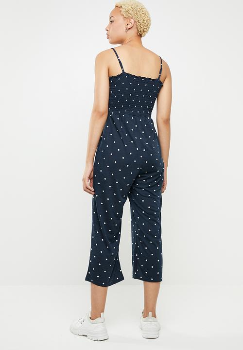 Cotton On - Sian shirred jumpsuit - navy