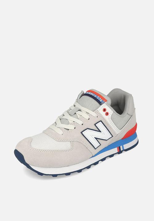 New Balance  - Classic 574 - grey / red / blue