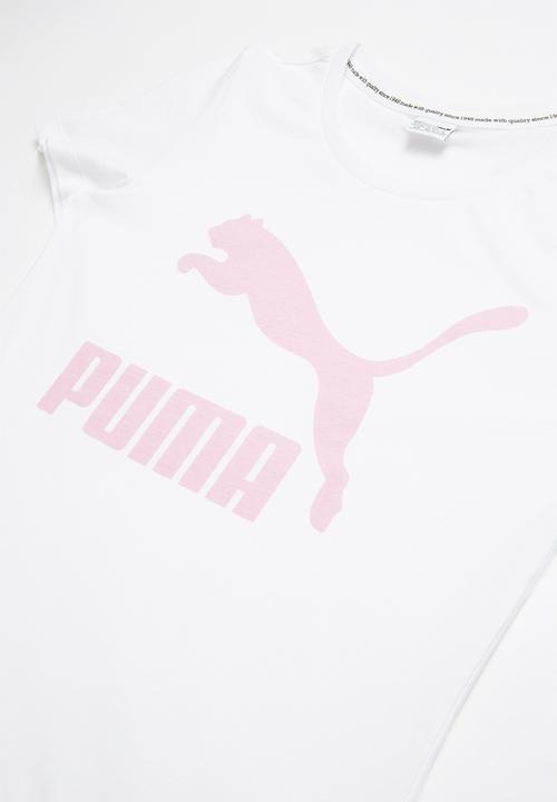 PUMA - Classics tee - white
