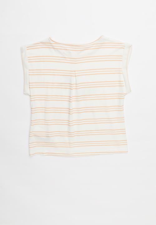 Roxy - From the jump b tee - white & coral