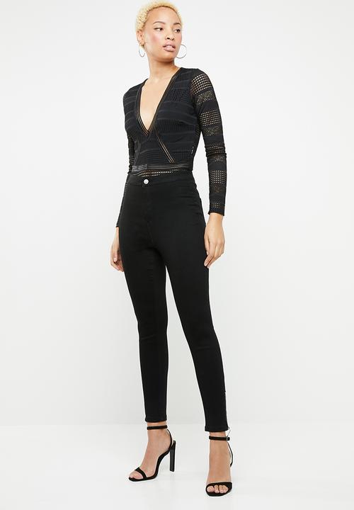Missguided - Vice skinny jeans - black