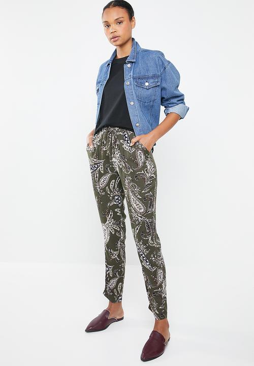 ONLY - Adelle pants - green