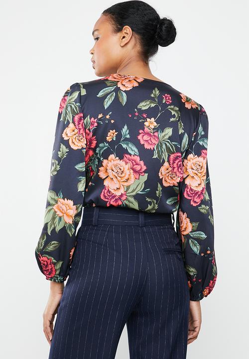 ONLY - Royal long sleeve bodysuit - navy