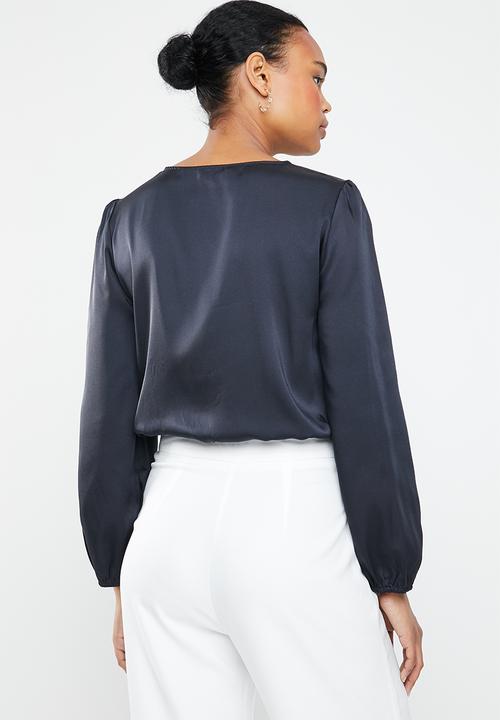 ONLY - Royal long sleeve bodysuit - navy