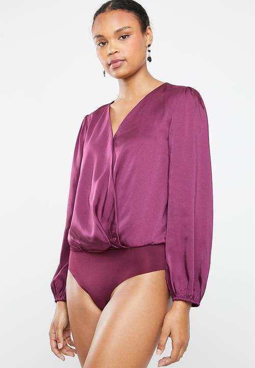 ONLY - Royal long sleeve bodysuit - purple