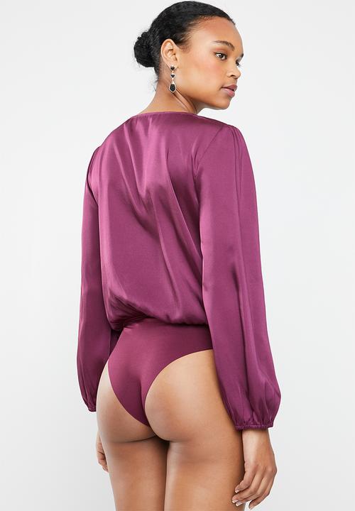 ONLY - Royal long sleeve bodysuit - purple