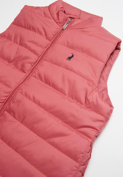 POLO - Sleeveless puffer jacket - pink