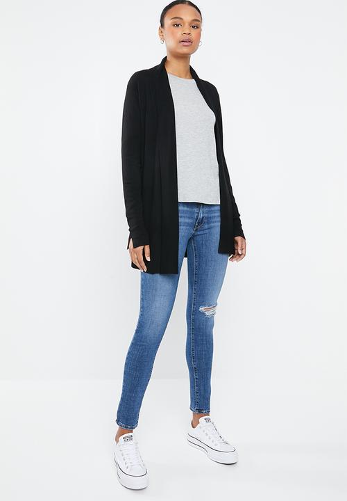 MANGO - Organic cotton long sleeve T-shirt - grey