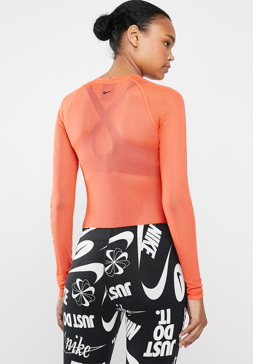 Nike - Baselayer bodysuit - orange & black
