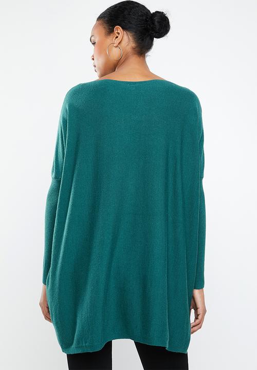 Revenge - Balloon sleeve knit - teal