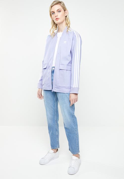 adidas Originals - 3 stripes pocket tracktop - purple