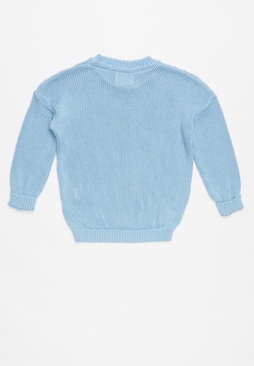 Pop Candy - Long sleeve rib knit - blue