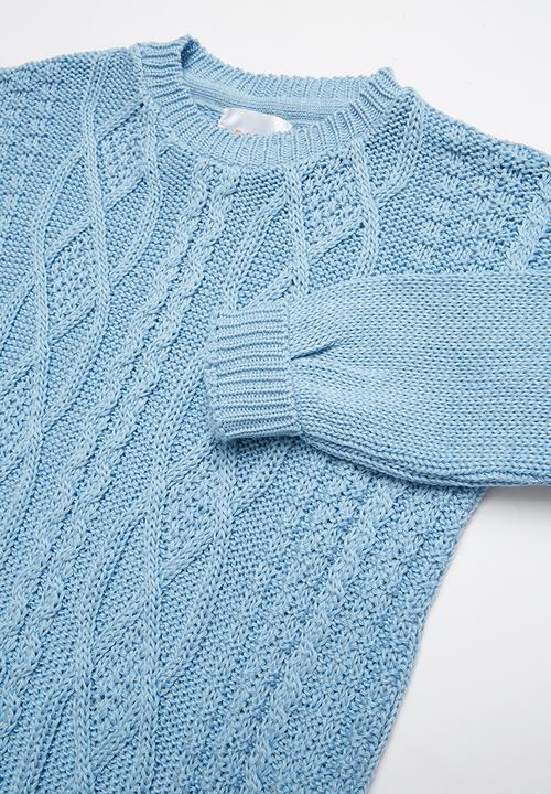 Pop Candy - Long sleeve rib knit - blue