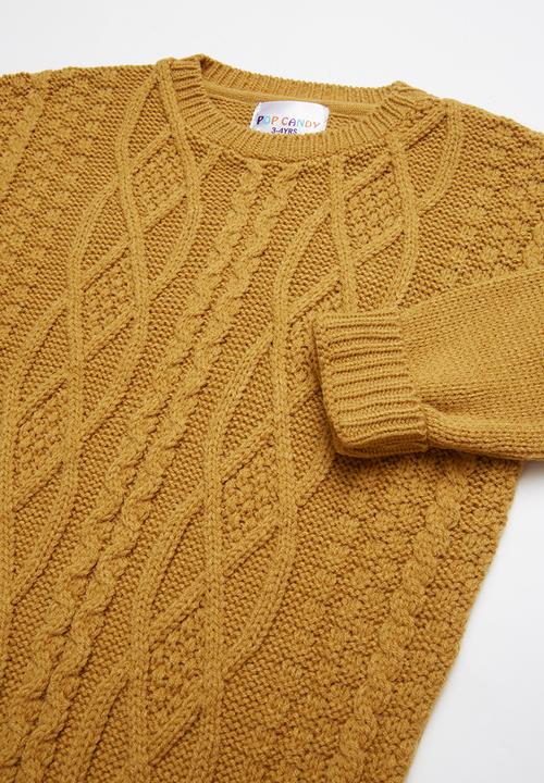 Pop Candy - Long sleeve rib knit - yellow