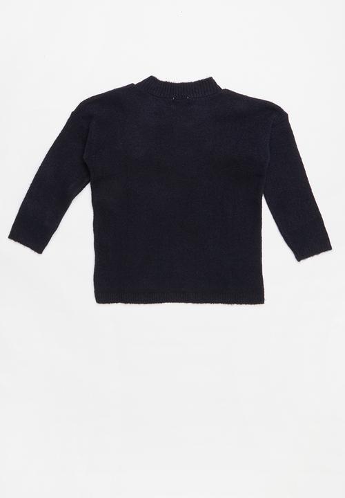 Pop Candy - Pom pom knit - navy
