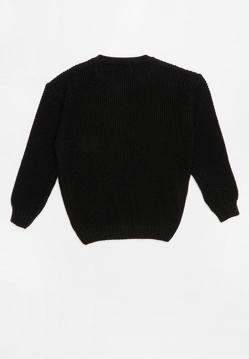 Pop Candy - Long sleeve knit - black