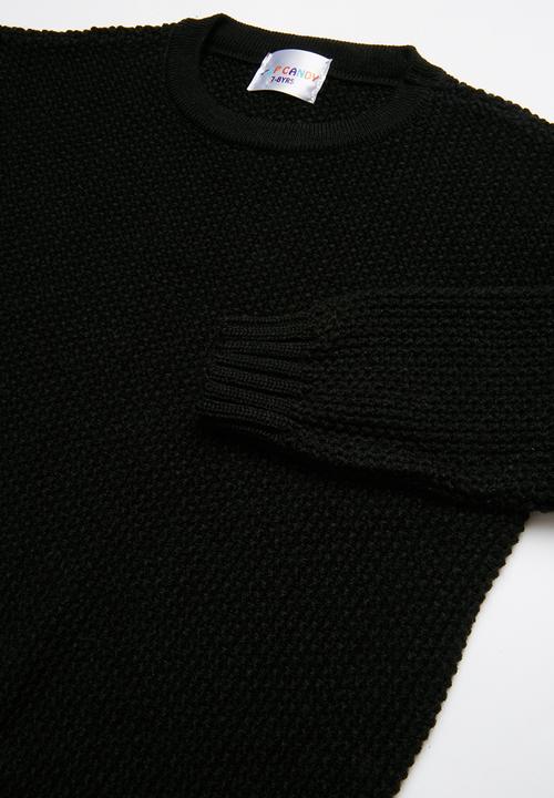 Pop Candy - Long sleeve knit - black