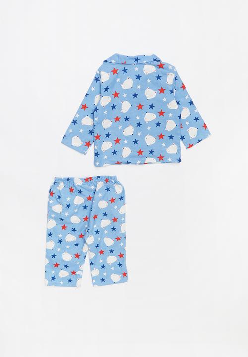 Pop Candy - Full flannel pyjamas - blue