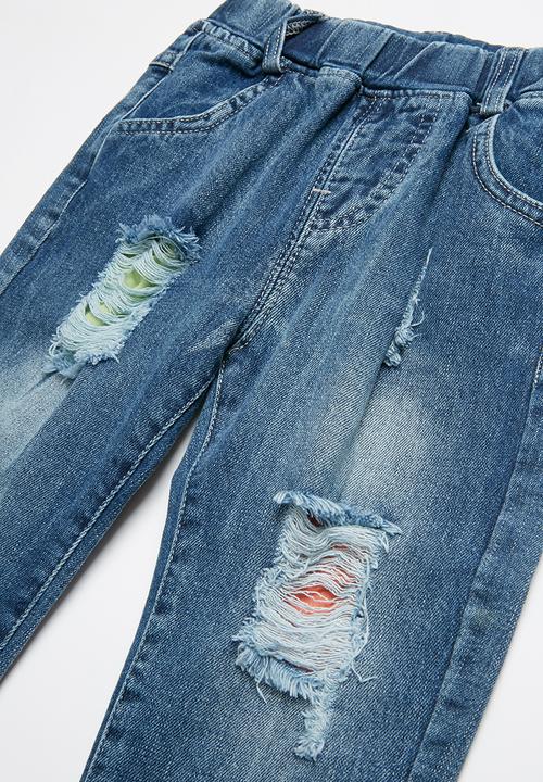Pop Candy - Distressed denim jeans - mid blue