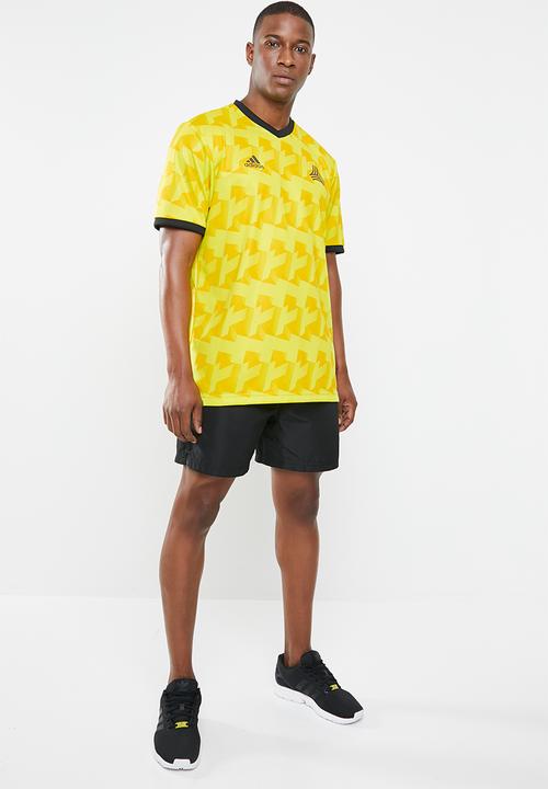 adidas Performance - Tango AOP jersey tee - yellow