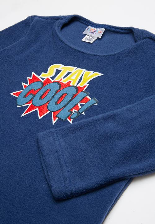 Pop Candy - Fleece and flannel pyjamas - blue