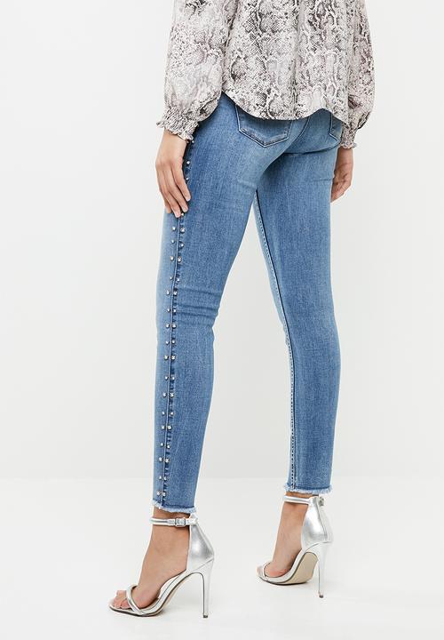 SISSY BOY - Side seam riveted studs axel skinny  - blue