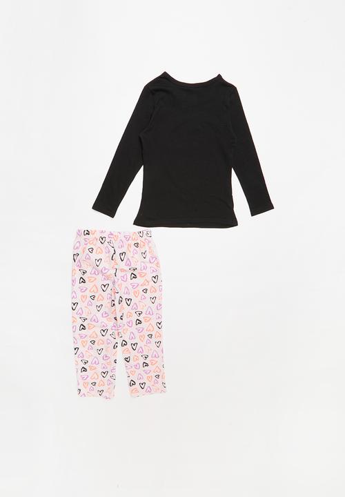 Pop Candy - Flannel hearts pyjama set - multi