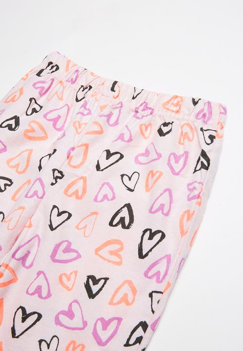 Pop Candy - Flannel hearts pyjama set - multi