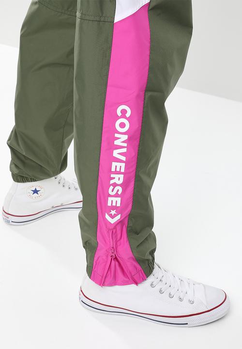 Converse - Converse woven shell pant - khaki green 