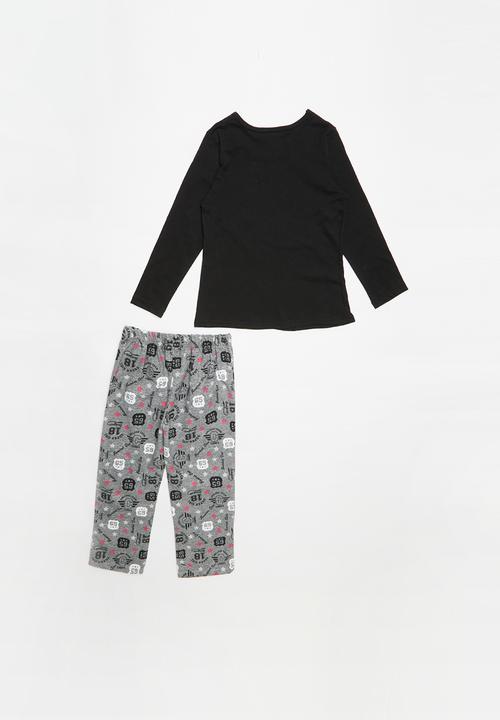 Pop Candy - Flannel pyjama set - black