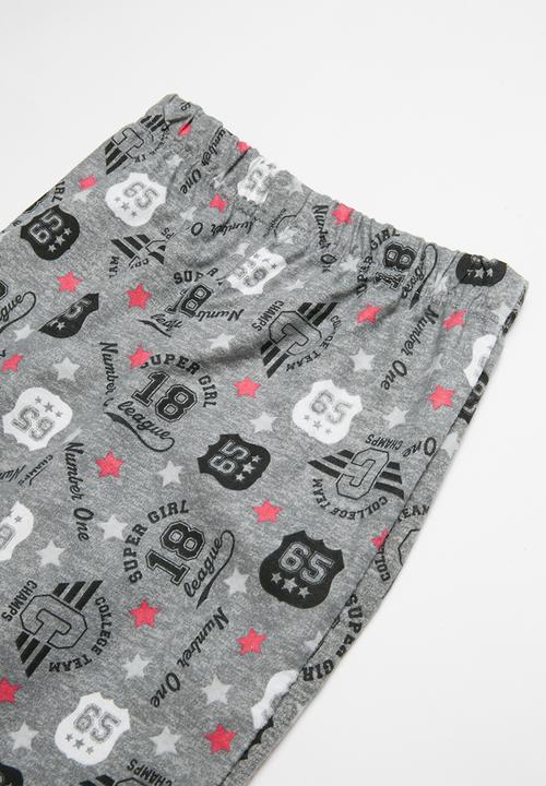 Pop Candy - Flannel pyjama set - black
