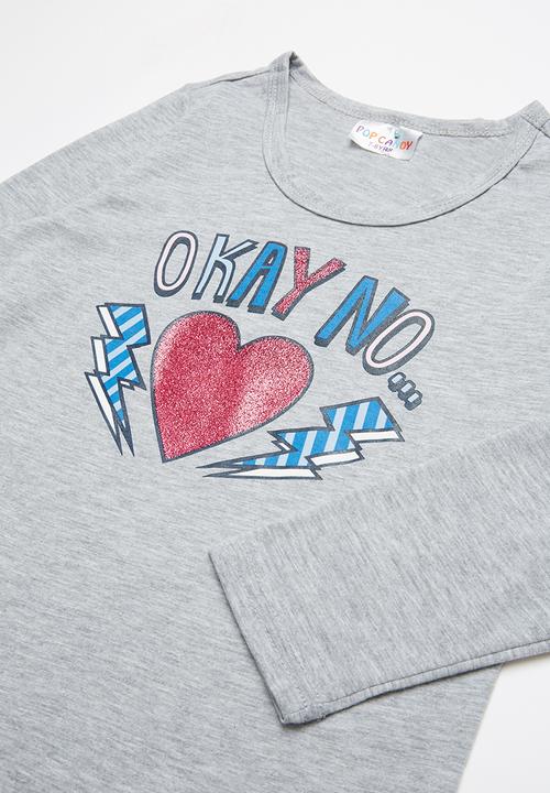 Pop Candy - Single jersey flannel xoxo - multi