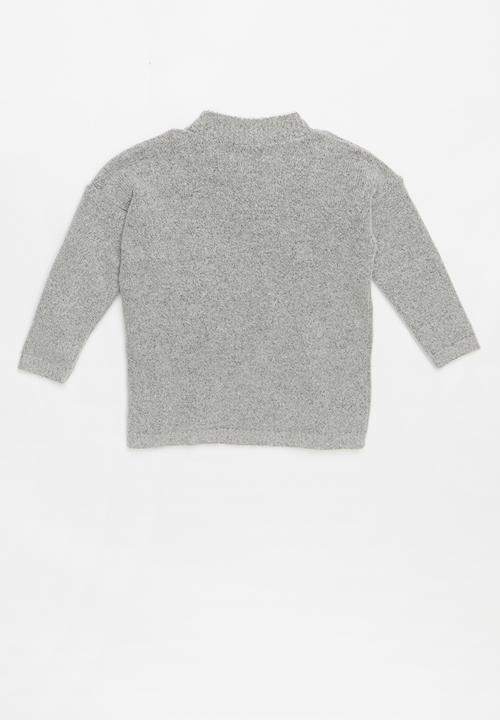 Pop Candy - Kids pom pom knit - grey