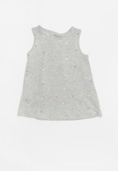 Pop Candy - Printed sleeveless vest - grey