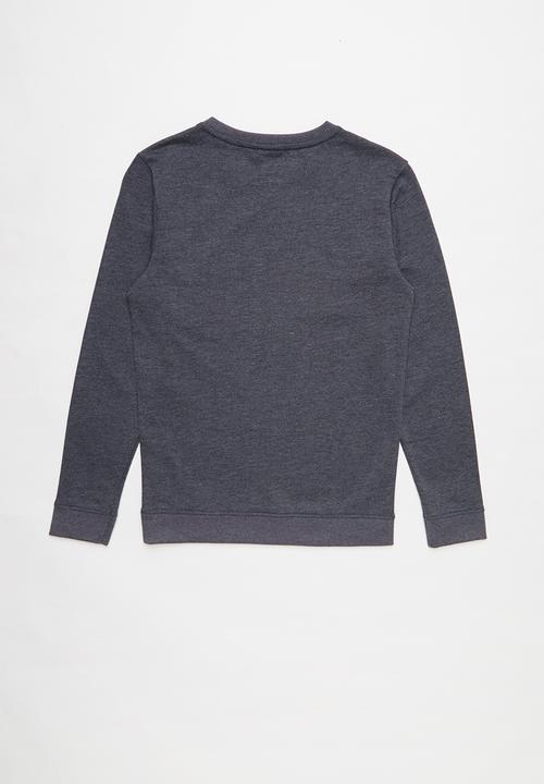 POLO - Teens blake long sleeve sweater - navy