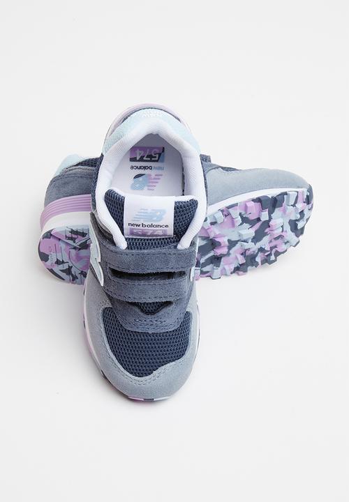 New Balance  - 574 Grade/pre velcro - blue & purple 