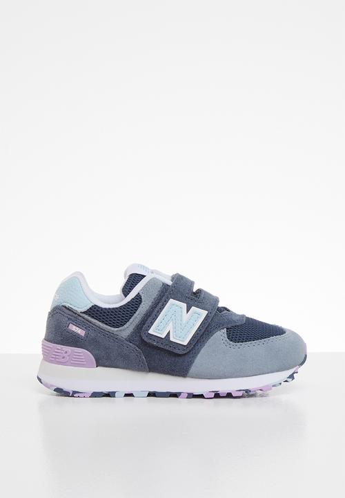 New Balance  - 574 Grade/pre velcro - blue & purple 
