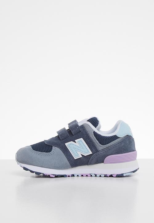 New Balance  - 574 Grade/pre velcro - blue & purple 