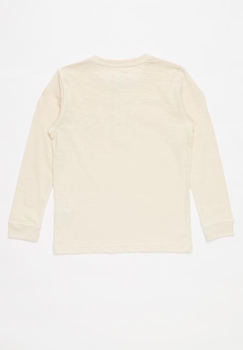 POLO - Long sleeve henley tee - beige 