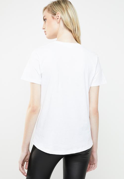 MANGO - Logo T-shirt - white