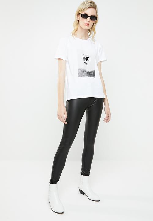 MANGO - Logo T-shirt - white