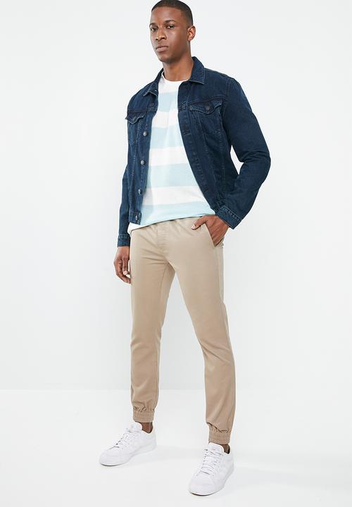 Only & Sons - Andreas stripe knit pullover - blue &  white