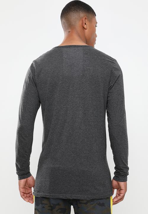 Brave Soul - Freddie branded lounge top - grey 