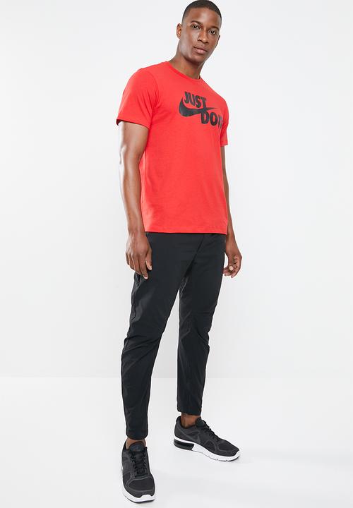 Nike - M NSW tee just do it swoosh - red & black 