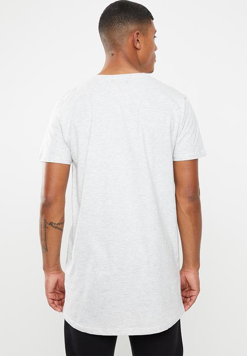 Brave Soul - Harrele longer length tee - grey